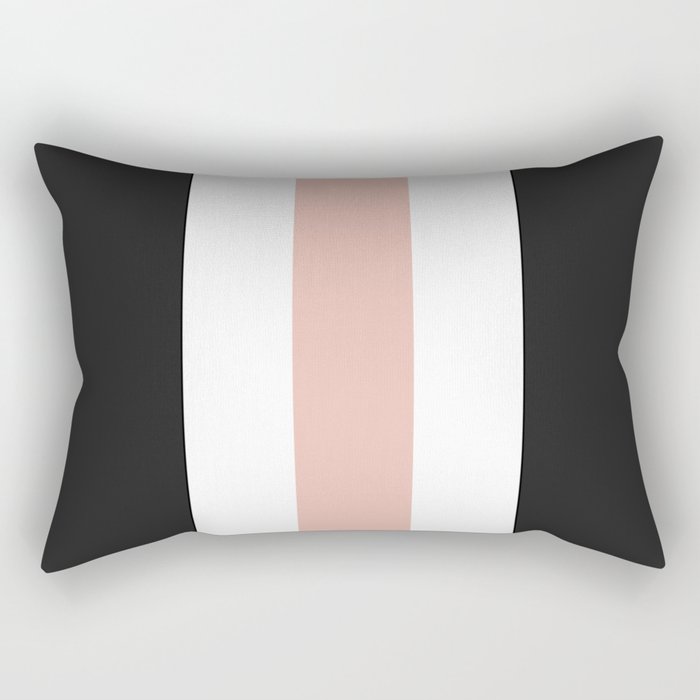 Accent (Black & Pink) Rectangular Pillow Gallery Image 1