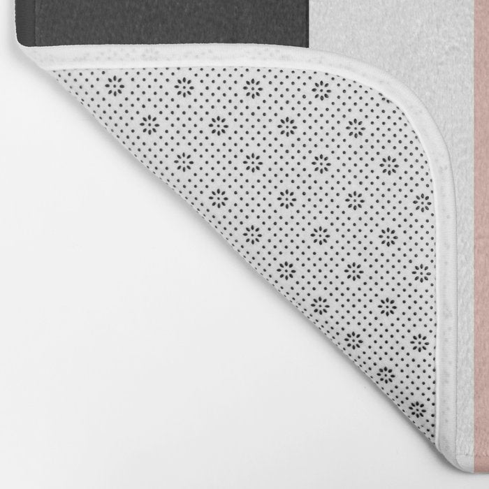 Accent (Black & Pink) Bath Mat Gallery Image 2