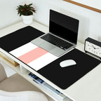 Accent (Black & Pink) Desk Mat Gallery Image 2