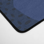 Klimt flower dark blue Desk Mat Gallery Image 4