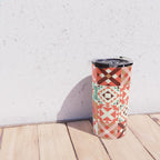 Winter Quilt Pattern no4 Travel Mug Gallery Image 4
