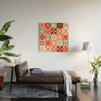 Winter Quilt Pattern no4 Wood Wall Art Gallery Image 2