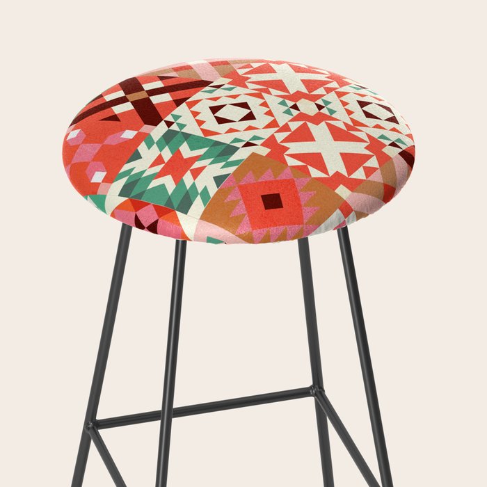 Winter Quilt Pattern no4 Stool Gallery Image 2