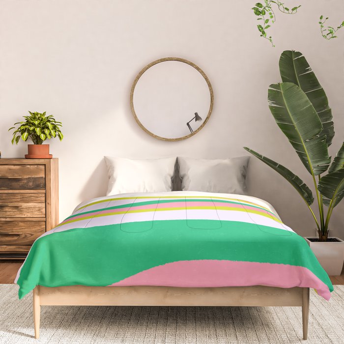 Retro Ribbon Stripes Comforter Gallery Image 3