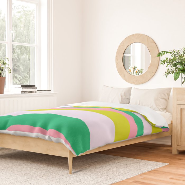 Retro Ribbon Stripes Duvet Cover Gallery Image 2