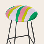 Retro Ribbon Stripes Stool Gallery Image 2