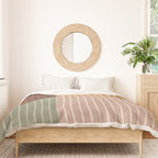 Color Block Line Abstract LII Boho Western Duvet Cover Gallery Image 3
