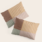 Color Block Line Abstract LII Boho Western Pillow Sham Gallery Image 3