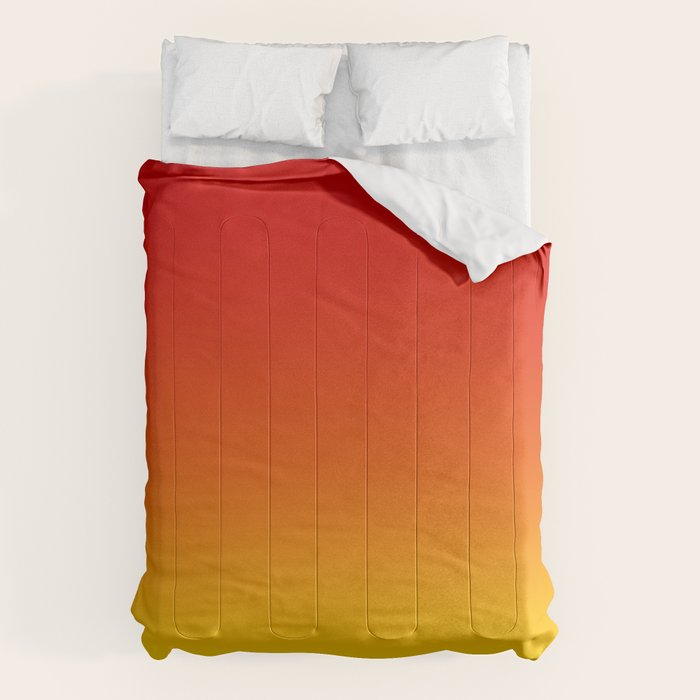 Red Orange and Gold Gradient Comforter Gallery Image 6