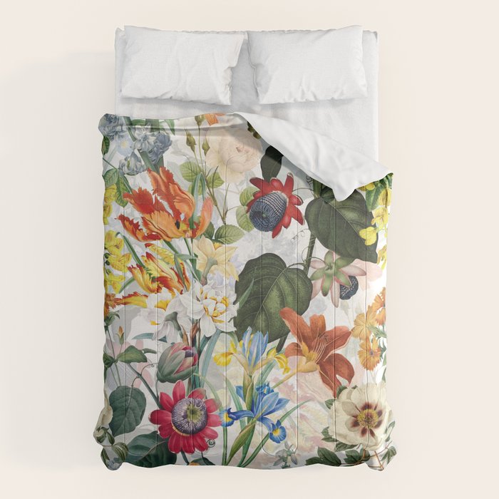 Vintage & Shabby Chic - Tropical Botanical Flower Garden  Comforter Gallery Image 1