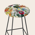 Vintage & Shabby Chic - Tropical Botanical Flower Garden  Stool Gallery Image 2