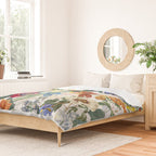 Vintage & Shabby Chic - Tropical Botanical Flower Garden  Duvet Cover Gallery Image 2