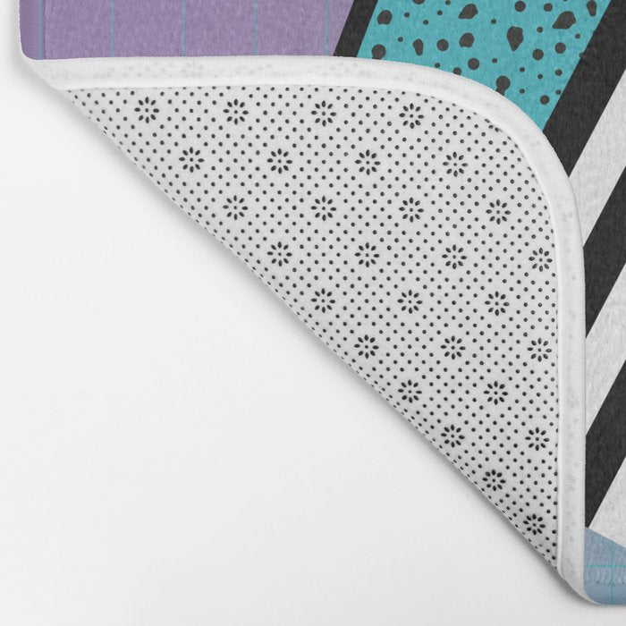 Memphis pattern 58 - 80s / 90s Retro Bath Mat Gallery Image 2