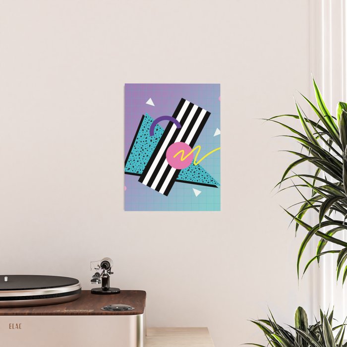Memphis pattern 58 - 80s / 90s Retro Poster Gallery Image 2