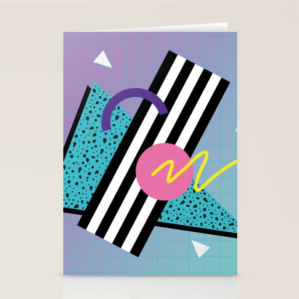 Memphis pattern 58 - 80s / 90s Retro Stationery Card Gallery Image 2
