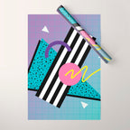 Memphis pattern 58 - 80s / 90s Retro Wrapping Paper Gallery Image 1