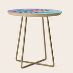 Memphis pattern 58 - 80s / 90s Retro Side Table Gallery Image 1