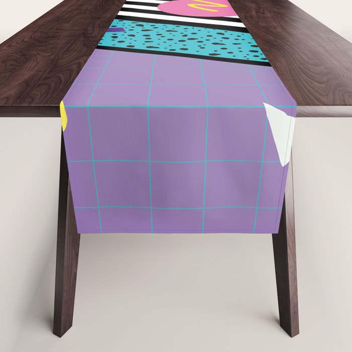 Memphis pattern 58 - 80s / 90s Retro Table Runner Gallery Image 1