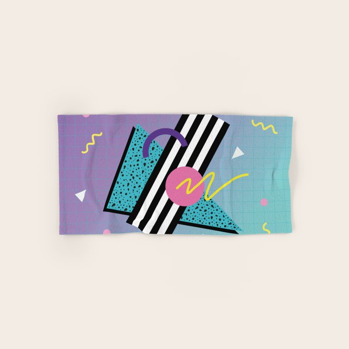 Memphis pattern 58 - 80s / 90s Retro Bath Towel Gallery Image 1