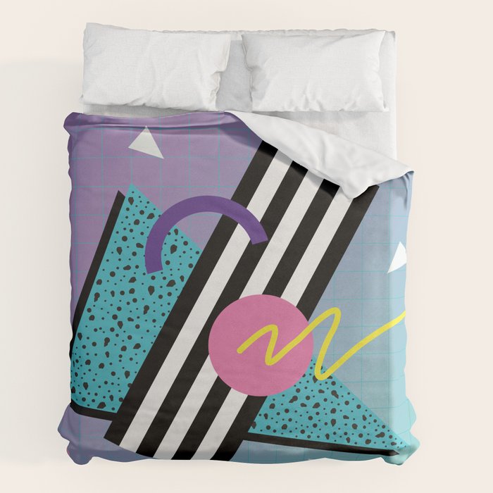 Memphis pattern 58 - 80s / 90s Retro Duvet Cover Gallery Image 2