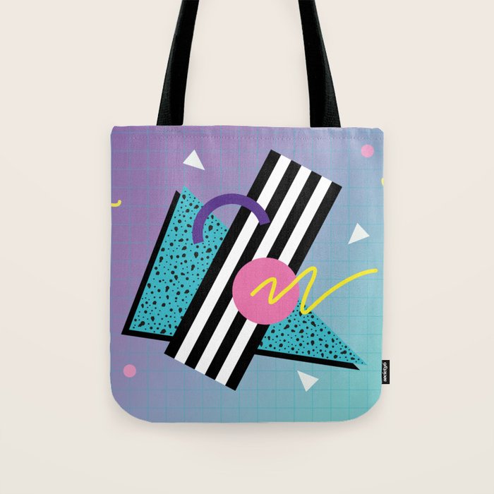 Memphis pattern 58 - 80s / 90s Retro Tote Bag Gallery Image 1