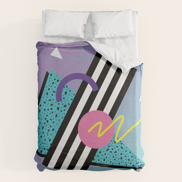Memphis pattern 58 - 80s / 90s Retro Duvet Cover Gallery Image 1