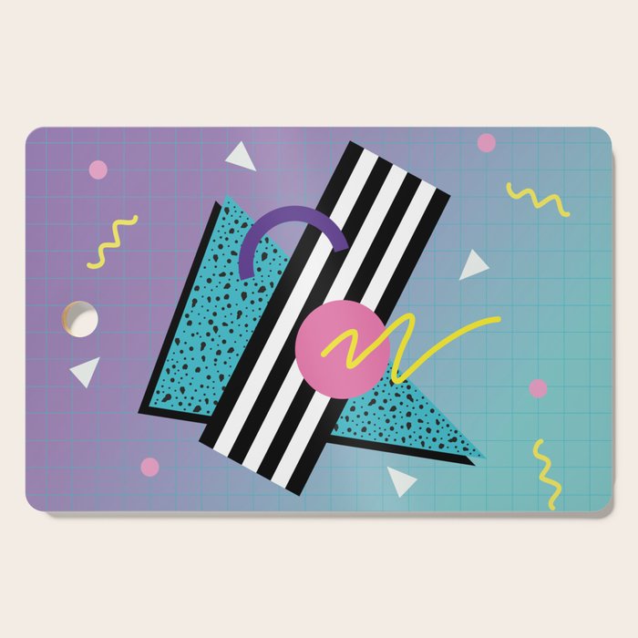 Memphis pattern 58 - 80s / 90s Retro Cutting Board Gallery Image 1