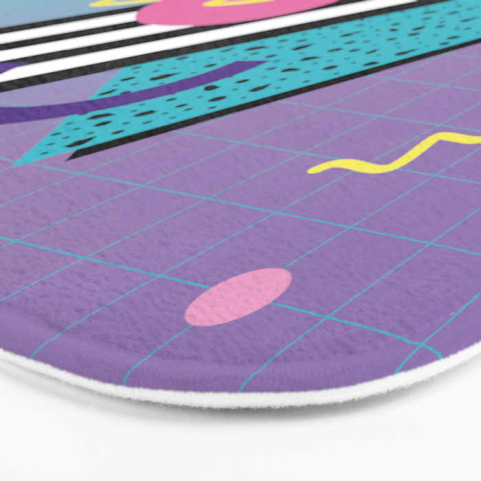 Memphis pattern 58 - 80s / 90s Retro Bath Mat Gallery Image 3