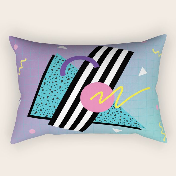 Memphis pattern 58 - 80s / 90s Retro Rectangular Pillow Gallery Image 1