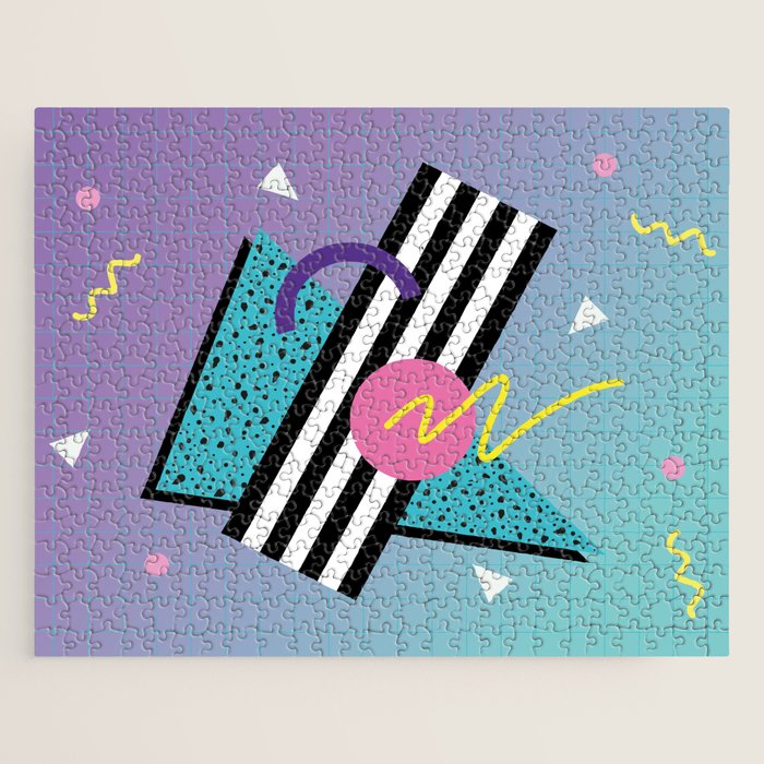 Memphis pattern 58 - 80s / 90s Retro Jigsaw Puzzle Gallery Image 1
