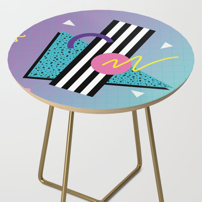 Memphis pattern 58 - 80s / 90s Retro Side Table Gallery Image 2