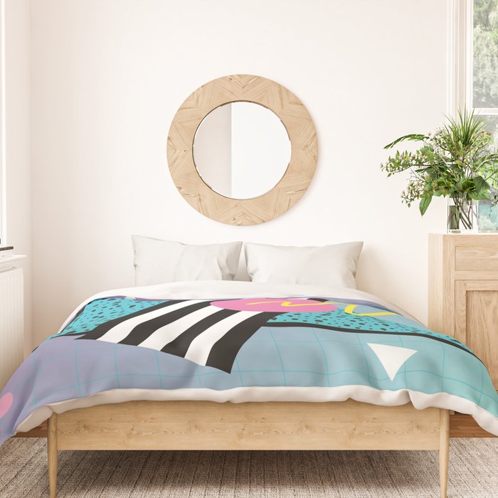 Memphis pattern 58 - 80s / 90s Retro Duvet Cover Gallery Image 3