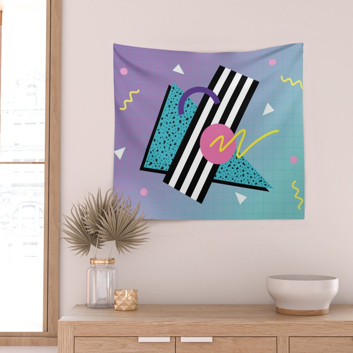 Memphis pattern 58 - 80s / 90s Retro Wall Tapestry Gallery Image 2
