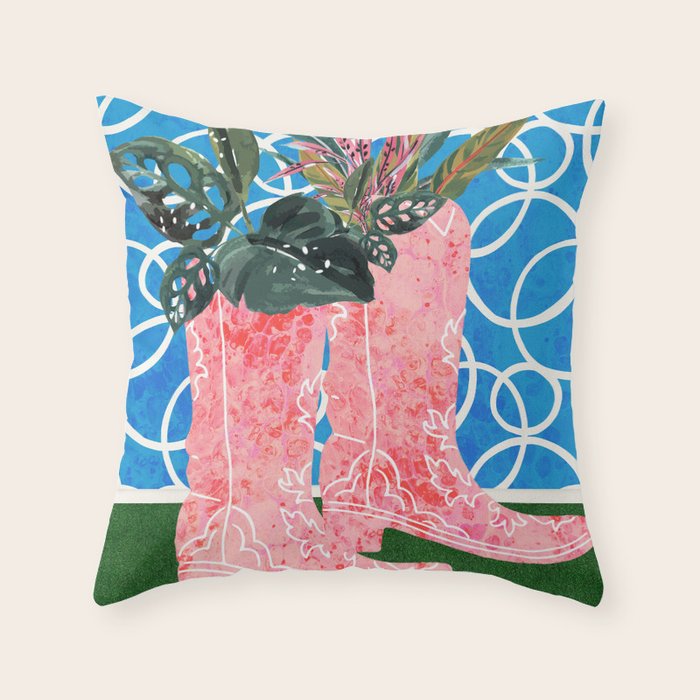 Shoe Planters Throw Pillow Gallery Image 6