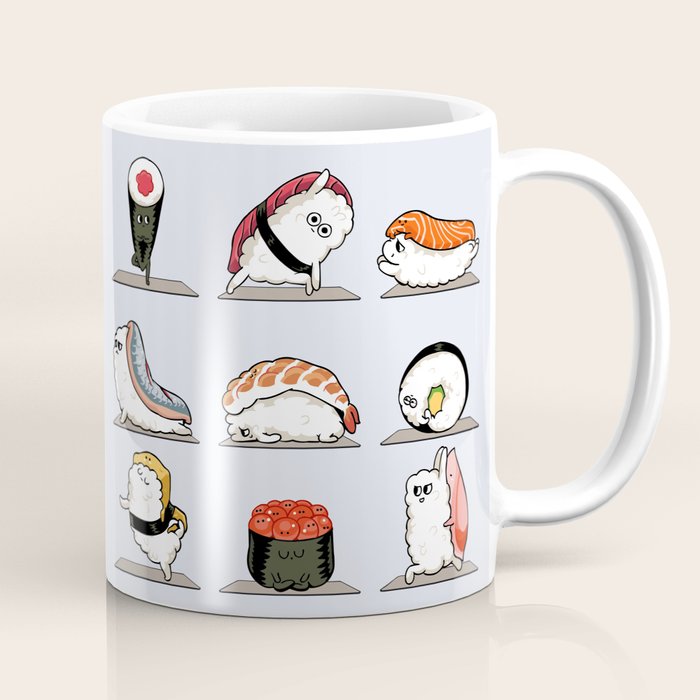 Sushi Yoga Coffee Mug Gallery Image 1