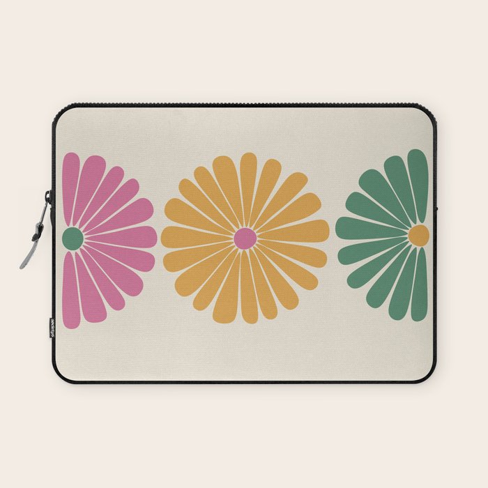 Retro Summer Daisies XI Laptop Sleeve Gallery Image 1