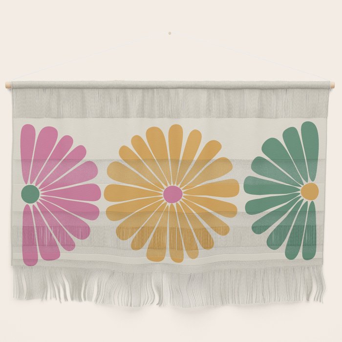 Retro Summer Daisies XI Wall Hanging Gallery Image 1