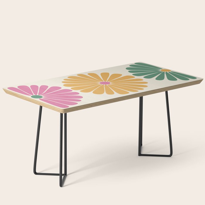 Retro Summer Daisies XI Coffee Table Gallery Image 1