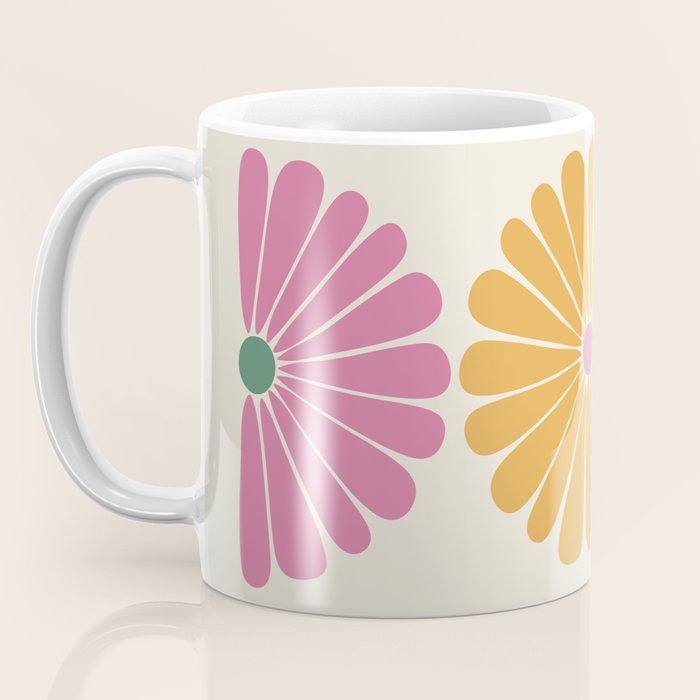 Retro Summer Daisies XI Coffee Mug Gallery Image 3