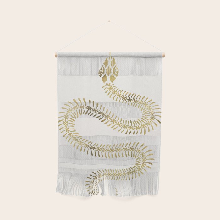 Snake Skeleton - Gold Wall Hanging Gallery Image 1