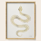 Snake Skeleton - Gold Serving Tray Gallery Image 1