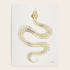 Snake Skeleton - Gold Poster Gallery Image 4