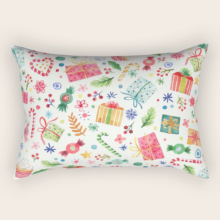 Holiday 2025 Sweets, Gifts and Candies Rectangular Pillow Gallery Image 2