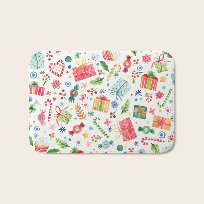 Holiday 2025 Sweets, Gifts and Candies Bath Mat Gallery Image 1