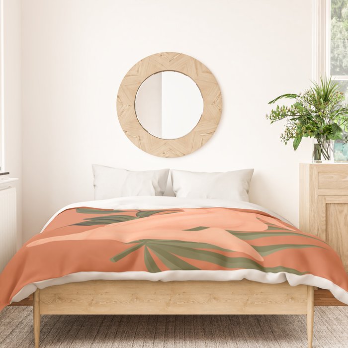 Minimal Abstract Art Nude Woman 7 Duvet Cover Gallery Image 3