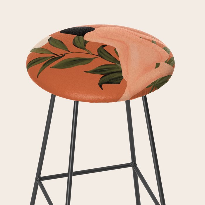 Minimal Abstract Art Nude Woman 7 Stool Gallery Image 2
