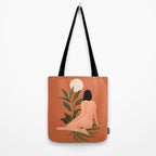 Minimal Abstract Art Nude Woman 7 Tote Bag Gallery Image 2