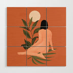 Minimal Abstract Art Nude Woman 7 Wood Wall Art Gallery Image 1