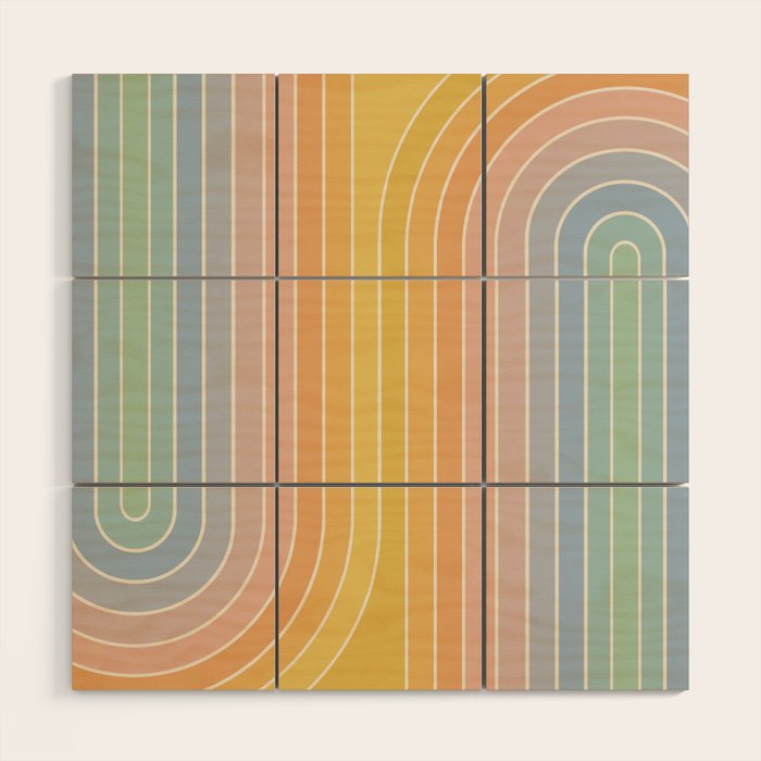 Gradient Curvature III Wood Wall Art Gallery Image 1