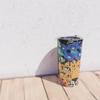 Fashionable cheetah with flowers crown portrait  Travel Mug Gallery Image 4